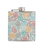 Borduurvormig fancy samengevoegd papier heupfles (Voorkant)