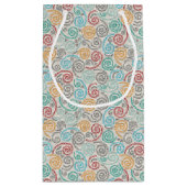 Borduurvormig fancy samengevoegd papier klein cadeauzakje (Achterkant)