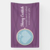 Borduurwerk cross stitch craft show stand display spandoek (Verticaal)