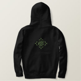 Borduurwerk gepersonaliseerde monogram Initialen Geborduurd Thermal Hoodie