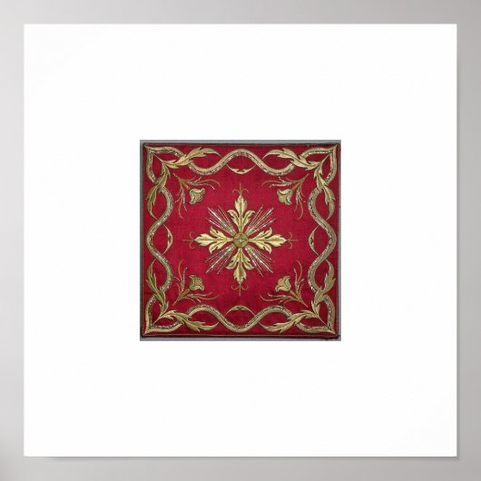 Borduurwerk in Kasjmir Poster (Voorkant)