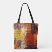 Borduurwerk - naadloze versiering. Verkleurde lijn Draagtas (Achterkant)