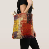 Borduurwerk - naadloze versiering. Verkleurde lijn Draagtas (Dichtbij)