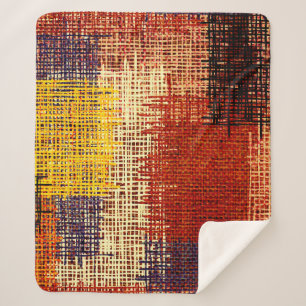 Borduurwerk - naadloze versiering. Verkleurde lijn Sherpa Deken