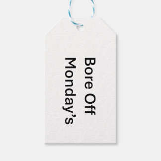 Bore Off Maandag Sarcastische Gift Label Cadeaulabel