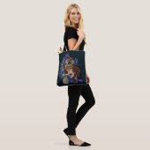 Boreale Night Tree Owl Canvas tas (Op model)