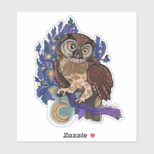 Boreale Night Tree Owl Sticker