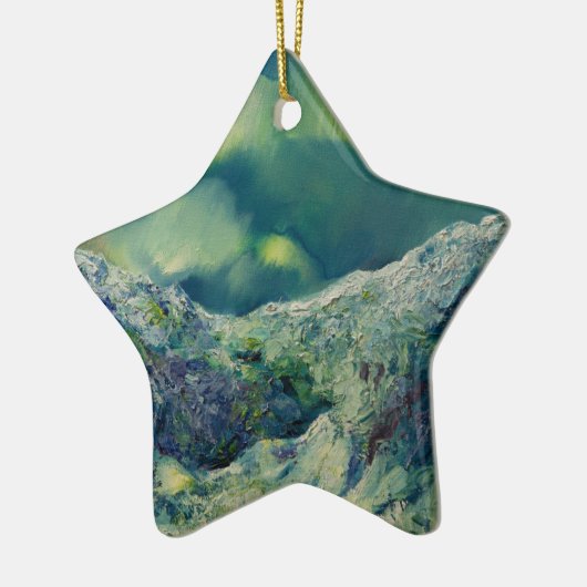 Borealis Dance Keramisch Ornament (Links)