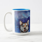 Borealis Pup 15 oz Mok (Links)