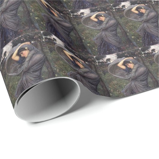 BOREAS JOHN WILLIAM WATERHOUSE ART WRAPPING PAPER CADEAUPAPIER (Rol Hoek)