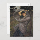 Boreas - John William Waterhouse Briefkaart (Voorkant / Achterkant)