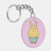 Bored Bunny Chick 04 Sleutelhanger (Voorkant Links)