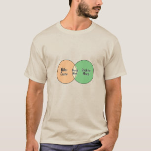 Bored Now Daphne Moon Niles Crane vn diagram T-shirt