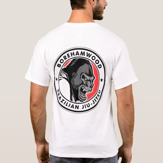 Borehamwood BJJ Club T-shirt (wit) (Achterkant)