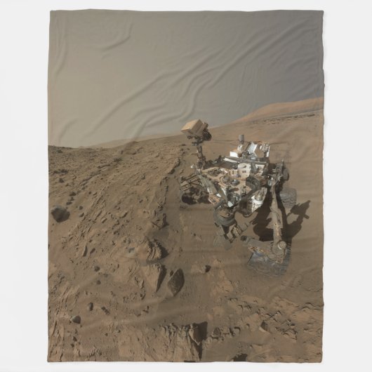 Boren Mars Curiosity Rood Mars Landschap Fleece Deken (Voorkant)
