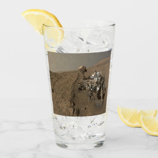 Boren Mars Curiosity Rood Mars Landschap Glas (Voorkant ijs)