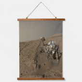 Boren Mars Curiosity Rood Mars Landschap Hangend Wandkleed (Voorkant)