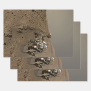 Boren Mars Curiosity Rood Mars Landschap Inpakpapier Vel
