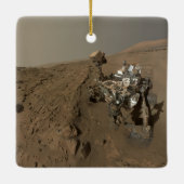 Boren Mars Curiosity Rood Mars Landschap Keramisch Ornament (Achterkant)