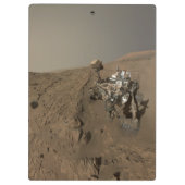 Boren Mars Curiosity Rood Mars Landschap Klembord (Achterkant)
