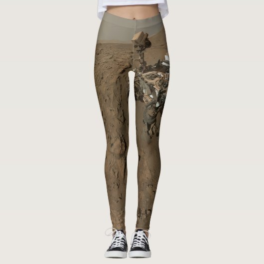 Boren Mars Curiosity Rood Mars Landschap Leggings (Voorkant)