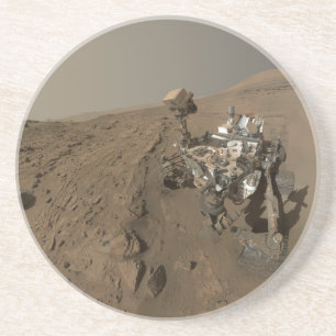 Boren Mars Curiosity Rood Mars Landschap Zandsteen Onderzetter