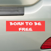 BOREN OM VRIJ TE ZIJN BUMPERSTICKER (Op auto)