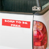 BOREN OM VRIJ TE ZIJN BUMPERSTICKER (Op Truck)