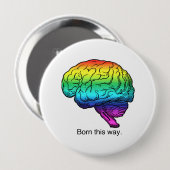 BOREN OP DEZE MANIER RONDE BUTTON 4,0 CM (Voorkant /achterkant)