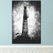 Boren voor energie canvas afdruk (Insitu (Houten vloer))