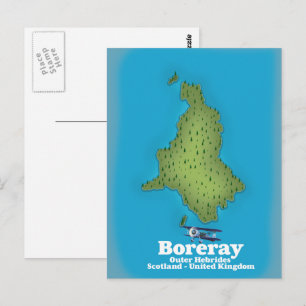 Boreray Buiten-Hebriden Schotland VK Briefkaart