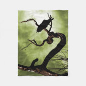 Borg die op een tak loopt fleece deken (Voorkant)