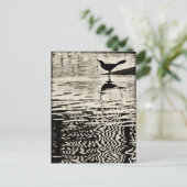Borg met reflectie op water - Briefkaart (Staand voorkant)
