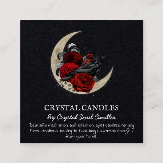 Borg op de motorkaars vierkante visitekaartje (Voorkant)