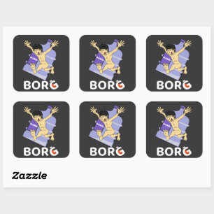 BORG Social Media Cocktail Rave Kan Sticker