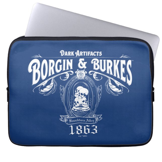 BORGIN & BURKES™ Dark Artifacts Store Graphic Laptop Sleeve (Voorkant)