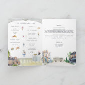 Borgo Corsignano | Faire-part de mariage illustrée (Intérieur)