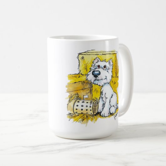 Borgo Westie Barnhunt Mug (Devant droit)