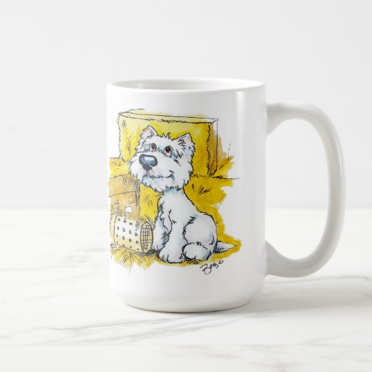 Borgo Westie Barnhunt Mug (Droite)