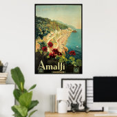 Borgoni Amalfi Campania Italië Poster (Thuiskantoor)