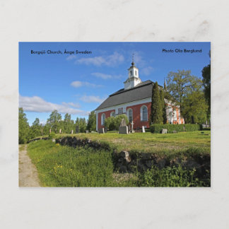 Borgsjö Church, Ånge Zweden, Pho... Briefkaart