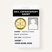 BORGTOCHT AGENT Lanyard Badge (Achterkant)