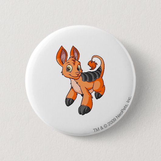 Bori Oranje Ronde Button 5,7 Cm (Voorkant)