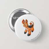 Bori Oranje Ronde Button 5,7 Cm (Voorkant /achterkant)