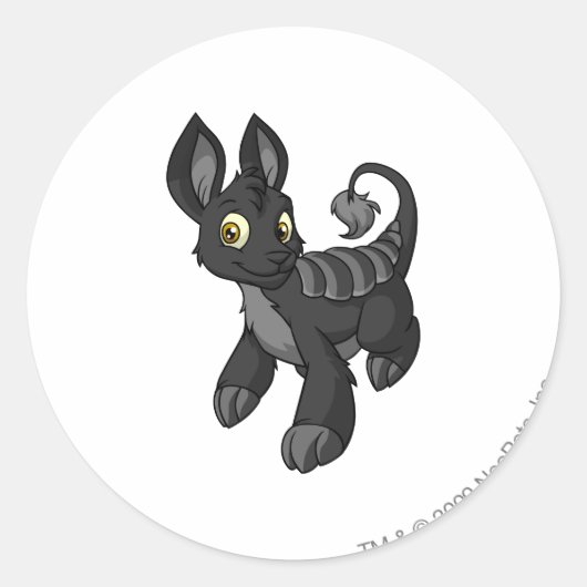 Bori Shadow Ronde Sticker (Voorkant)