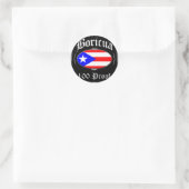 Boricua 100 Proof Ronde Sticker (Tas)