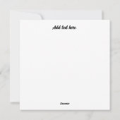 Boricua 100% Puerto Rico Wenskaart (FLAT) Feestdagenkaart (Achterkant)