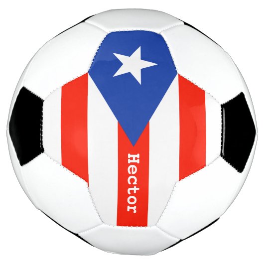 Boricua Bandera Puerto Rican Flag 4Hector Voetbal (Gedraaid)