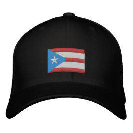 Boricua Flag Borduurd Baseball Pet