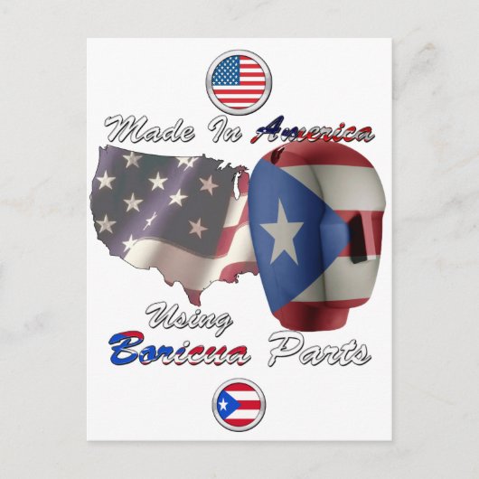 Boricua_Made Briefkaart (Voorkant)